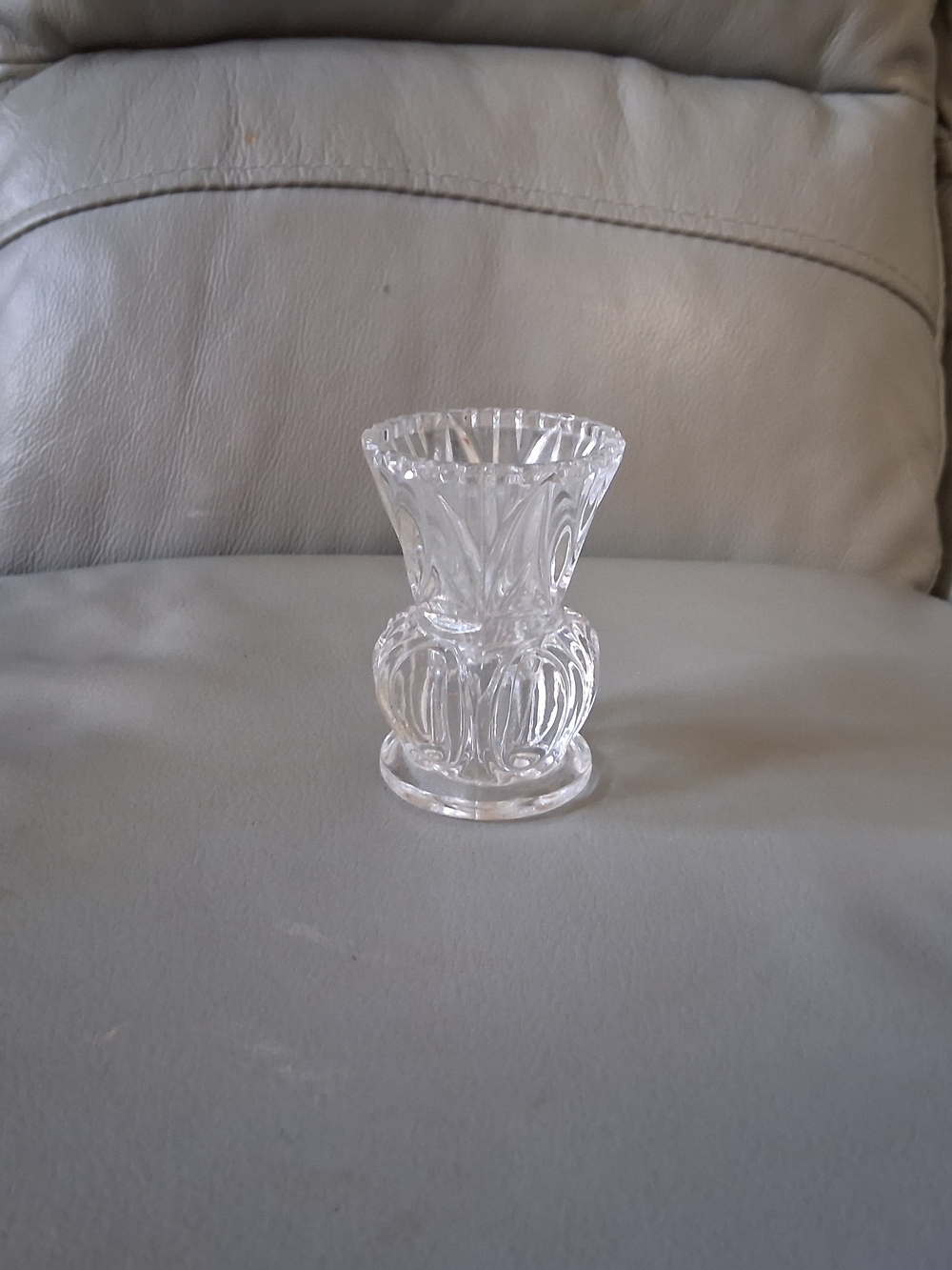 Vintage Lead Crystal Toothpick Holder/Bud Vase